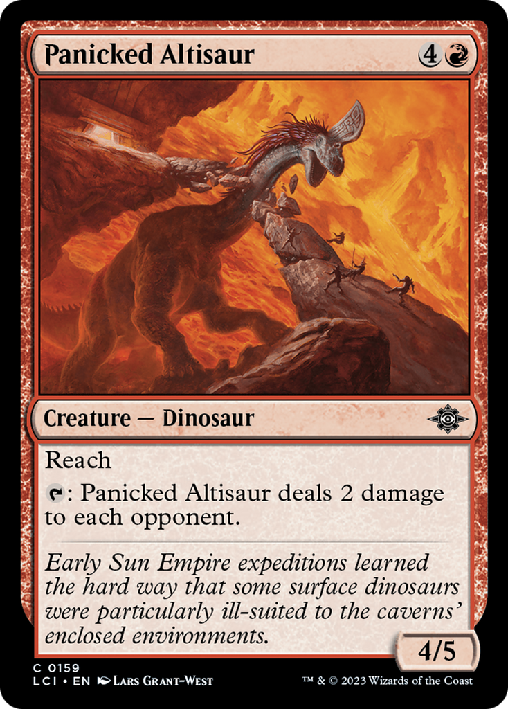 Magic: The Gathering - Panicked Altisaur Foil - The Lost Caverns of Ixalan