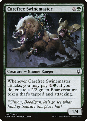 Magic: The Gathering - Carefree Swinemaster - Commander Legends: Battle for Baldur's Gate