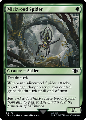 Magic: The Gathering - Mirkwood Spider Foil - The Lord of the Rings: Tales of Middle-earth
