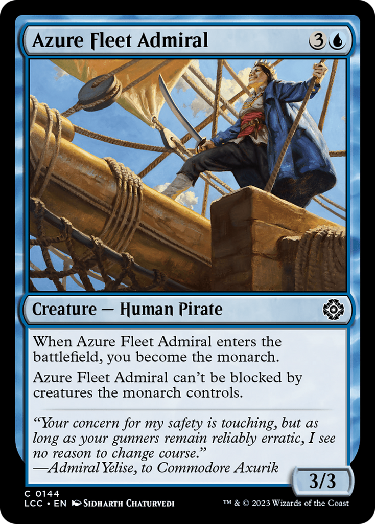 Magic: The Gathering - Azure Fleet Admiral - The Lost Caverns of Ixalan Commander