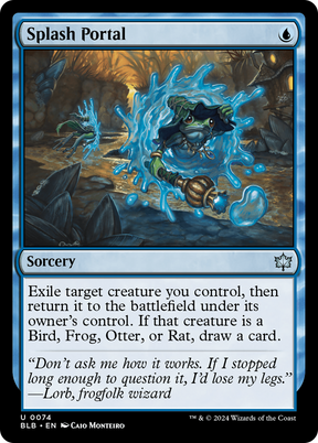 Magic: The Gathering - Splash Portal Foil - Bloomburrow
