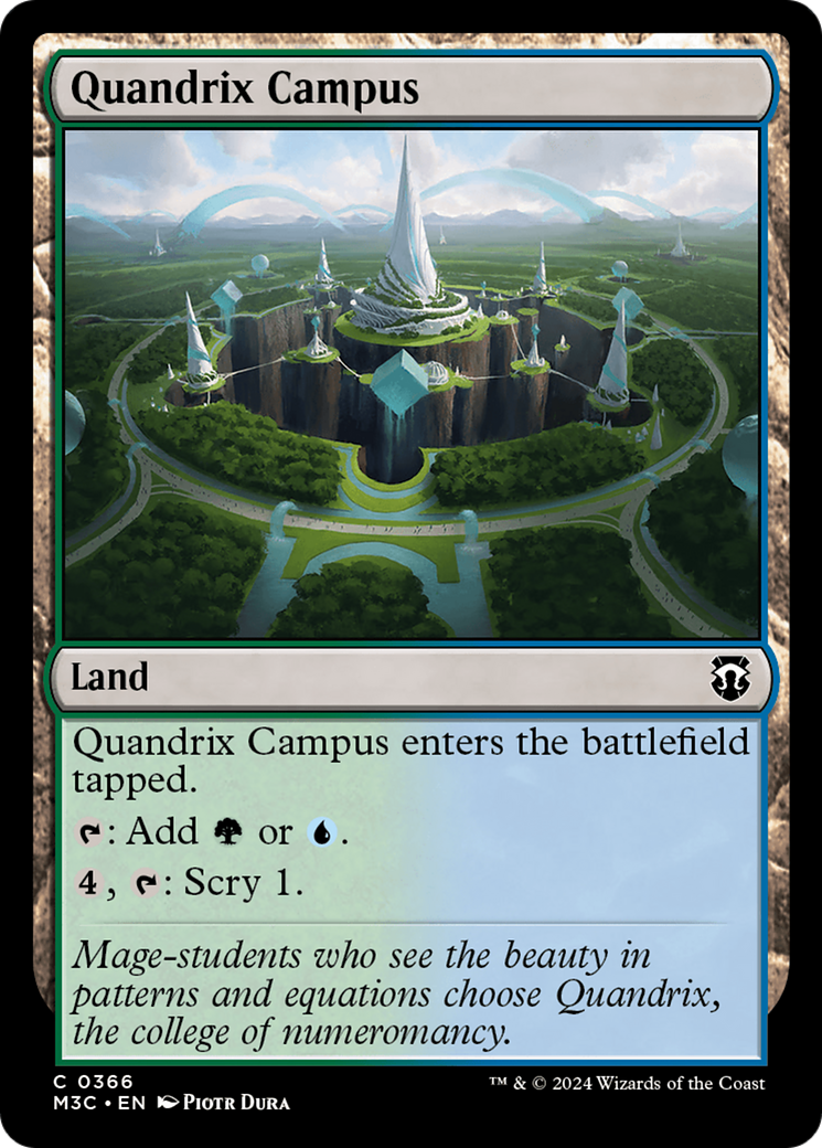 Magic: The Gathering - Quandrix Campus - Modern Horizons 3 Commander