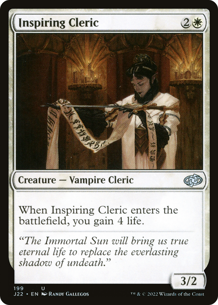 Magic: The Gathering - Inspiring Cleric - Jumpstart 2022