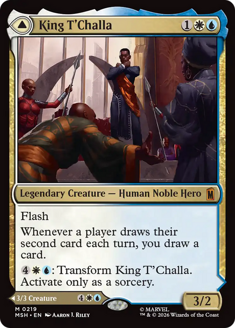 Magic: The Gathering - King T'Challa // Black Panther, Hope Enduring - Marvel Super Heroes