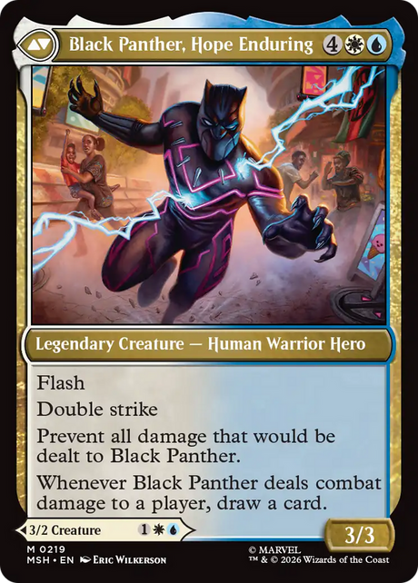 Magic: The Gathering - King T'Challa // Black Panther, Hope Enduring - Marvel Super Heroes