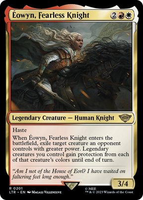 Magic: The Gathering - Éowyn, Fearless Knight Foil - The Lord of the Rings: Tales of Middle-earth