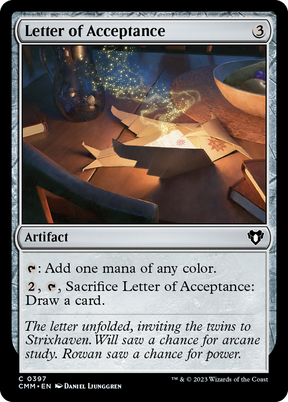 Magic: The Gathering - Letter of Acceptance Foil - Commander Masters