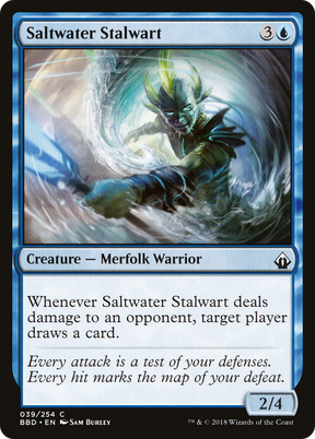Magic: The Gathering - Saltwater Stalwart Foil - Battlebond