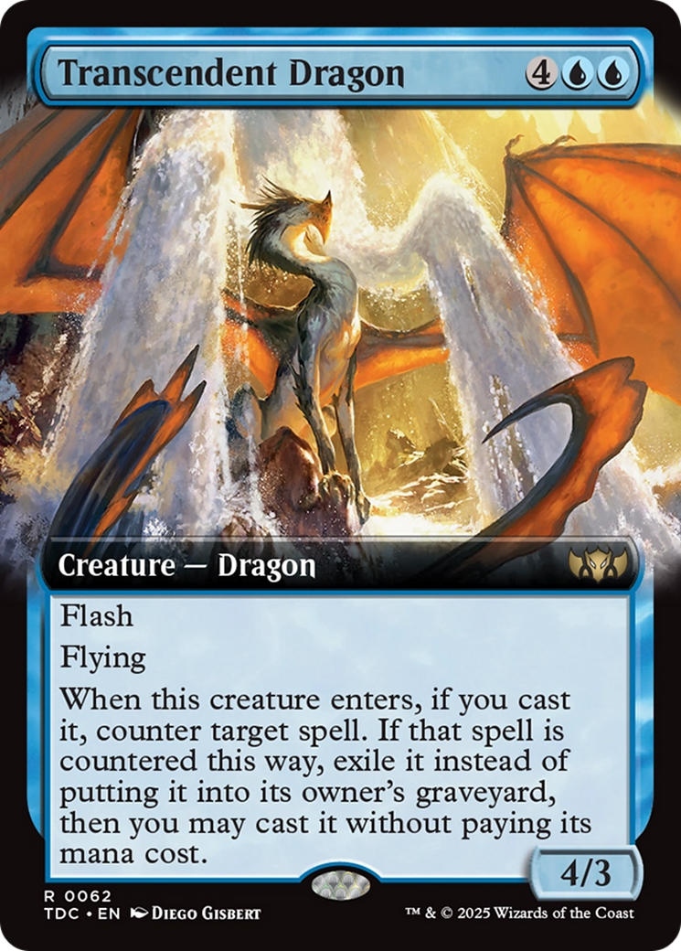 Magic: The Gathering - Transcendent Dragon - Tarkir: Dragonstorm Commander