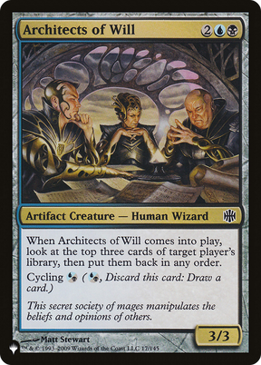 Magic: The Gathering - Architects of Will - The List