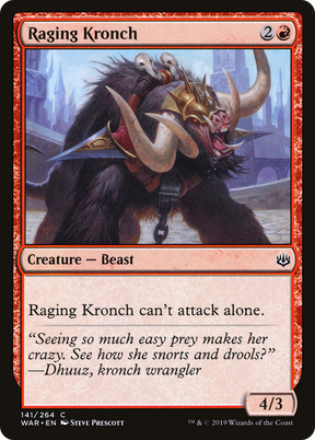 Magic: The Gathering - Raging Kronch Foil - War of the Spark