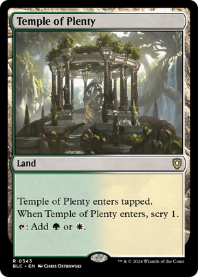 Magic: The Gathering - Temple of Plenty - Bloomburrow Commander