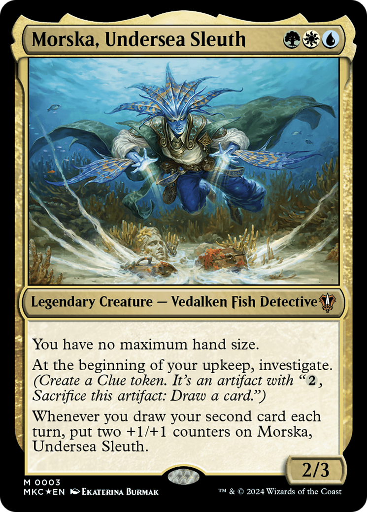Magic: The Gathering - Morska, Undersea Sleuth Foil - Murders at Karlov Manor Commander
