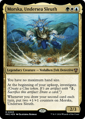 Magic: The Gathering - Morska, Undersea Sleuth Foil - Murders at Karlov Manor Commander