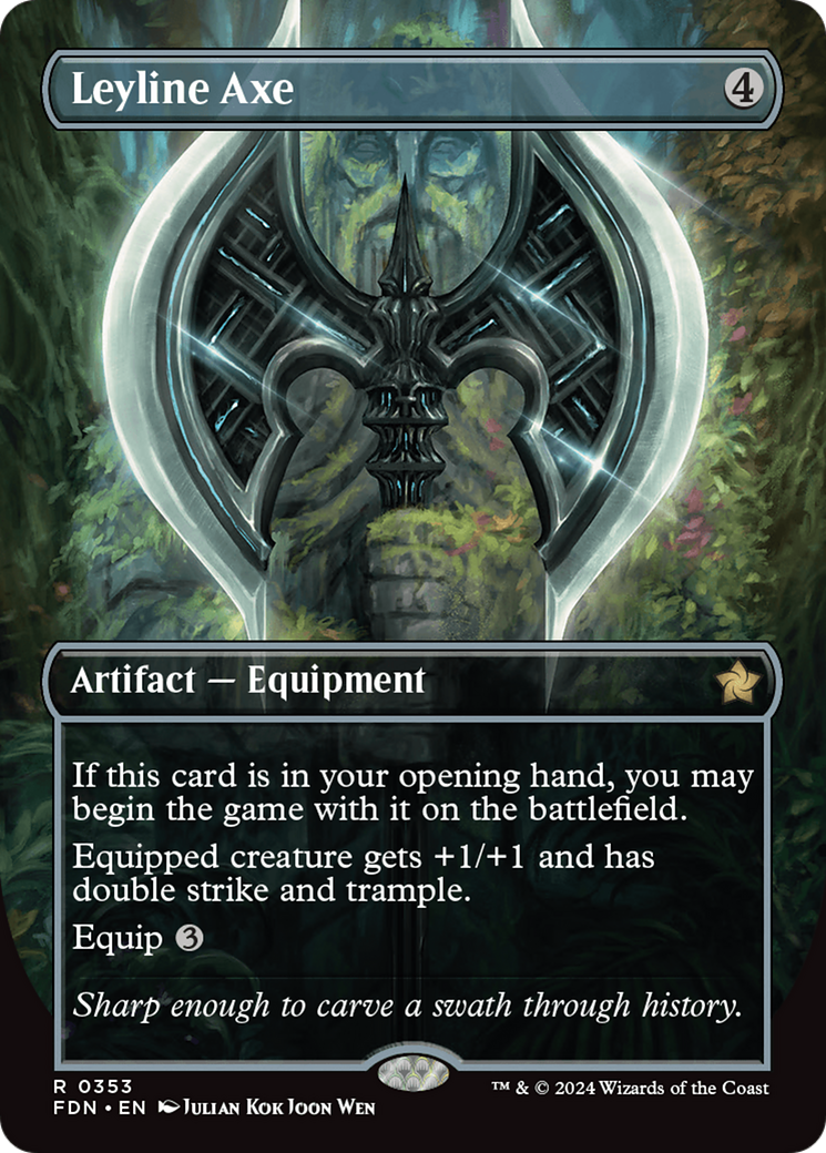 Magic: The Gathering - Leyline Axe Foil - Foundations