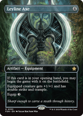 Magic: The Gathering - Leyline Axe Foil - Foundations