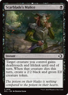 Magic: The Gathering - Scarblade's Malice Foil - Lorwyn Eclipsed