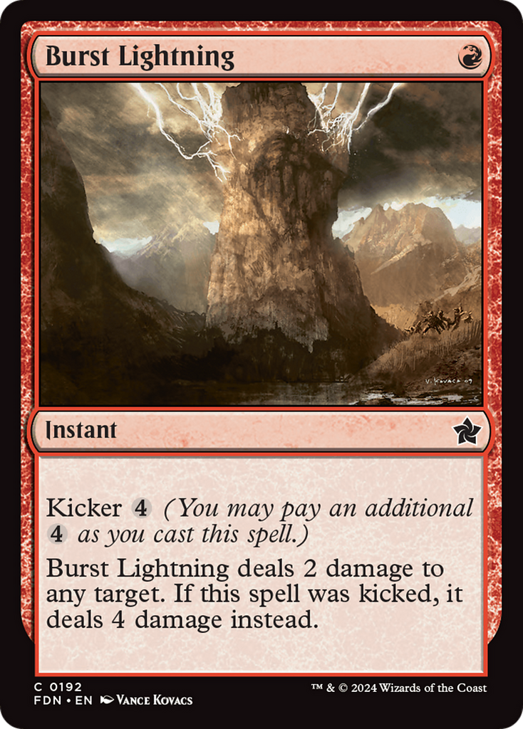 Magic: The Gathering - Burst Lightning - Foundations