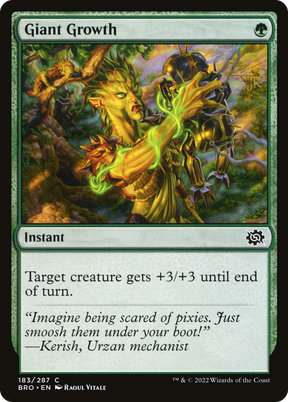 Magic: The Gathering - Giant Growth Foil - The Brothers' War