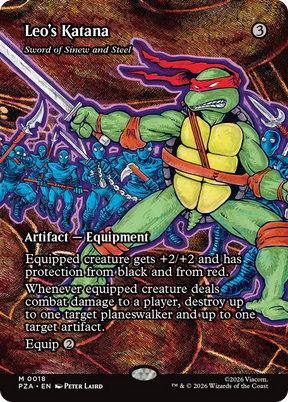 Magic: The Gathering - Sword of Sinew and Steel Foil - Teenage Mutant Ninja Turtles Source Material