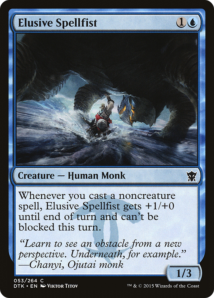 Magic: The Gathering - Elusive Spellfist Foil - Dragons of Tarkir