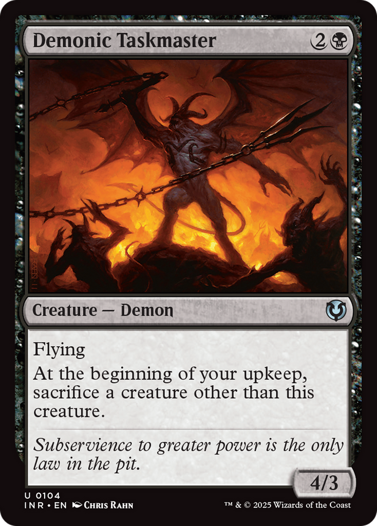 Magic: The Gathering - Demonic Taskmaster - Innistrad Remastered