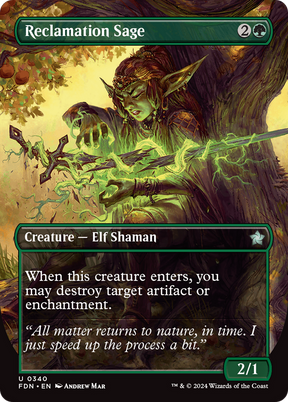 Magic: The Gathering - Reclamation Sage Foil - Foundations