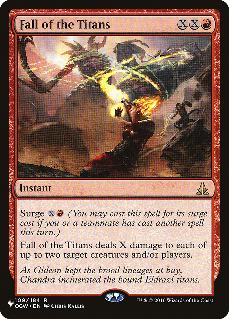 Magic: The Gathering - Fall of the Titans - The List