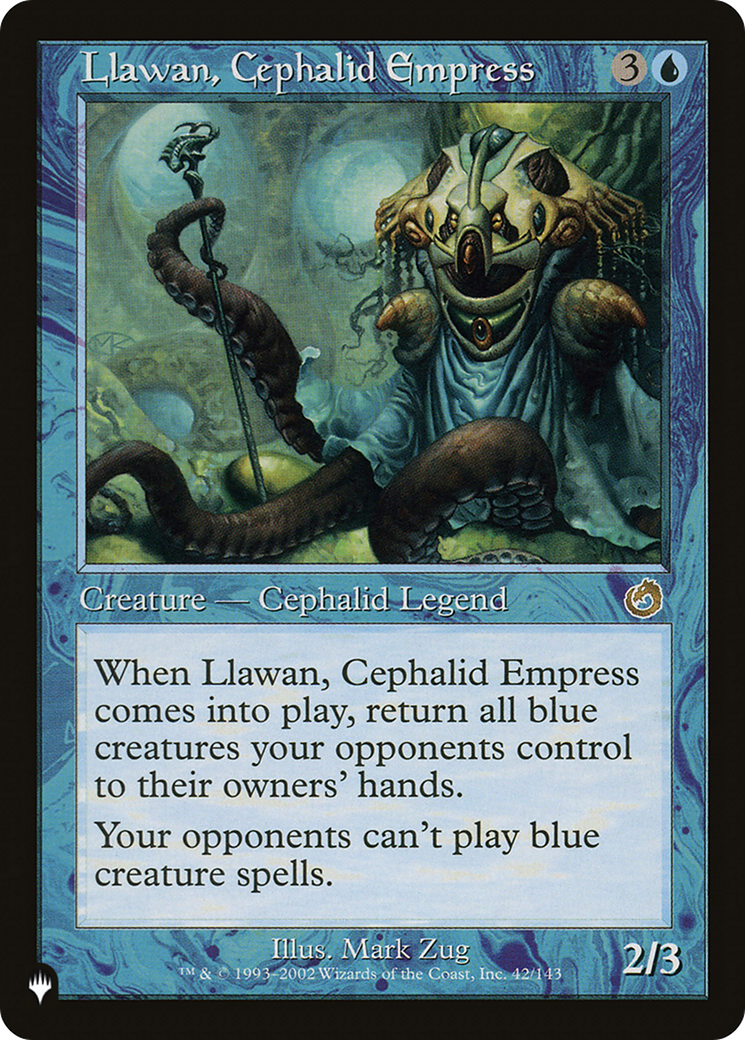 Magic: The Gathering - Llawan, Cephalid Empress - The List