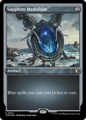 Magic: The Gathering - Sapphire Medallion Foil - Commander Masters