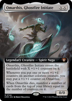 Magic: The Gathering - Omarthis, Ghostfire Initiate Foil - Commander Masters