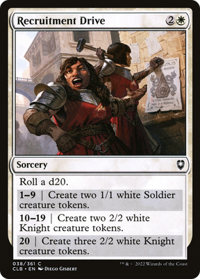 Magic: The Gathering - Recruitment Drive - Commander Legends: Battle for Baldur's Gate