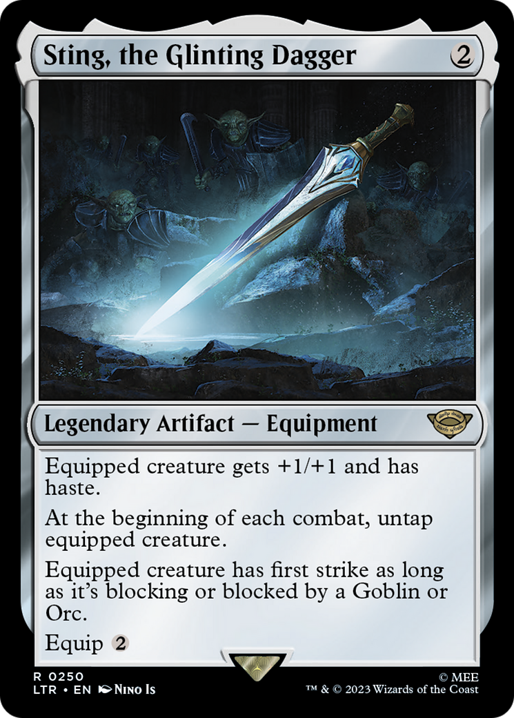 Magic: The Gathering - Sting, the Glinting Dagger Foil - The Lord of the Rings: Tales of Middle-earth
