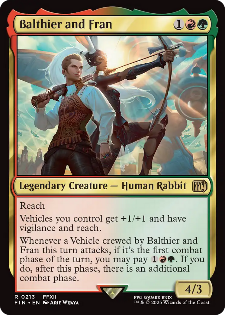 Magic: The Gathering - Balthier and Fran Foil - Final Fantasy