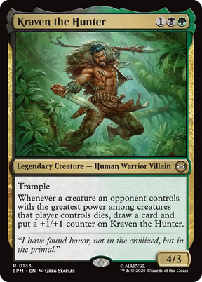 Magic: The Gathering - Kraven the Hunter Foil - Marvel's Spider-Man