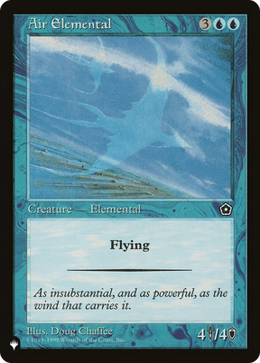 Magic: The Gathering - Air Elemental - The List