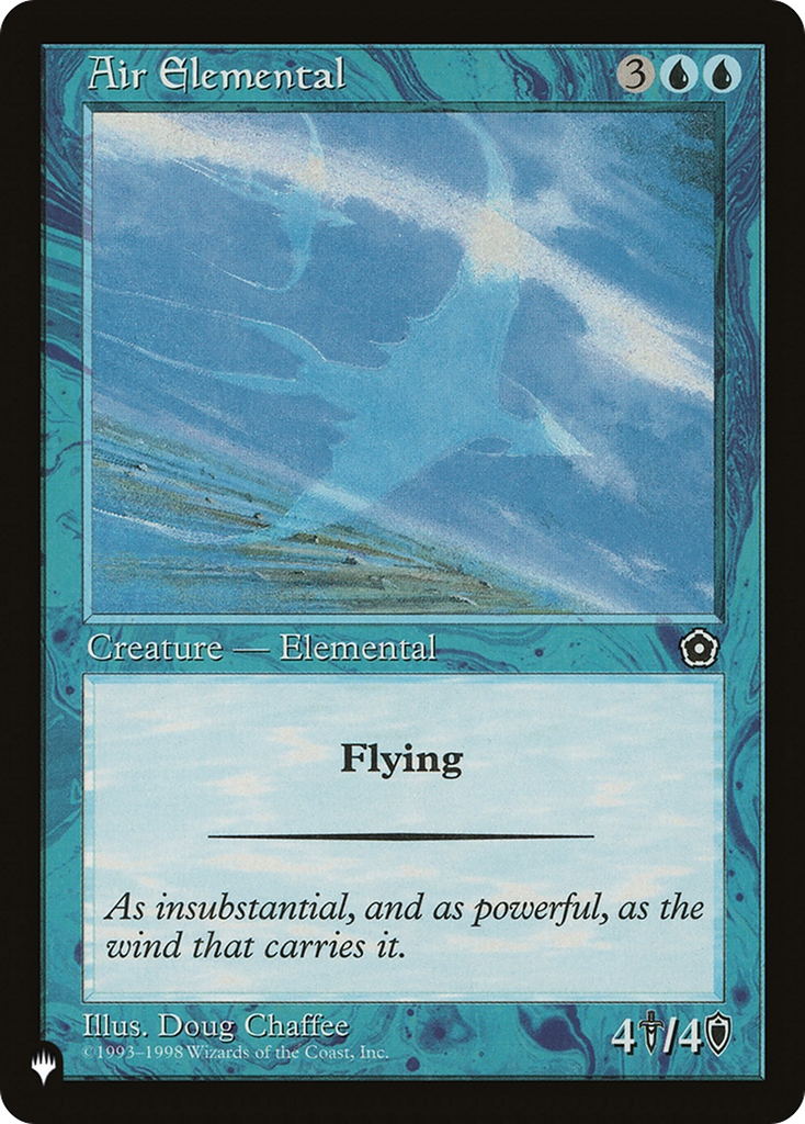 Magic: The Gathering - Air Elemental - The List