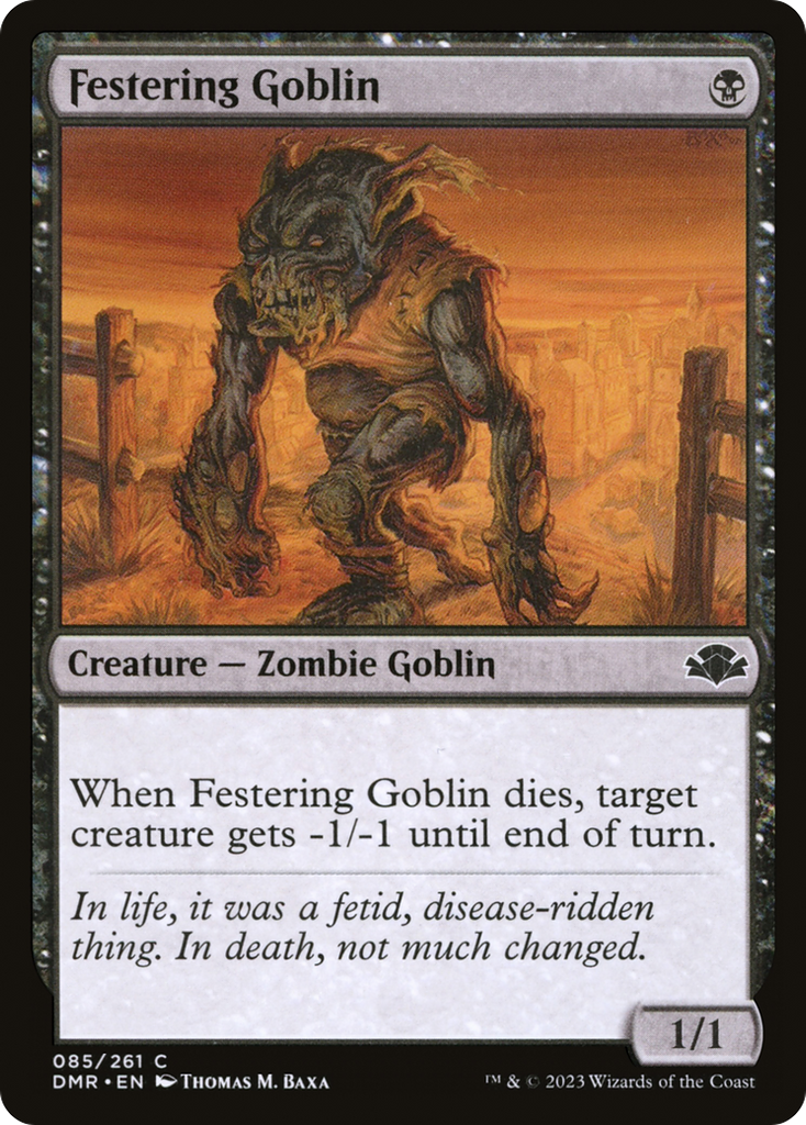 Magic: The Gathering - Festering Goblin - Dominaria Remastered