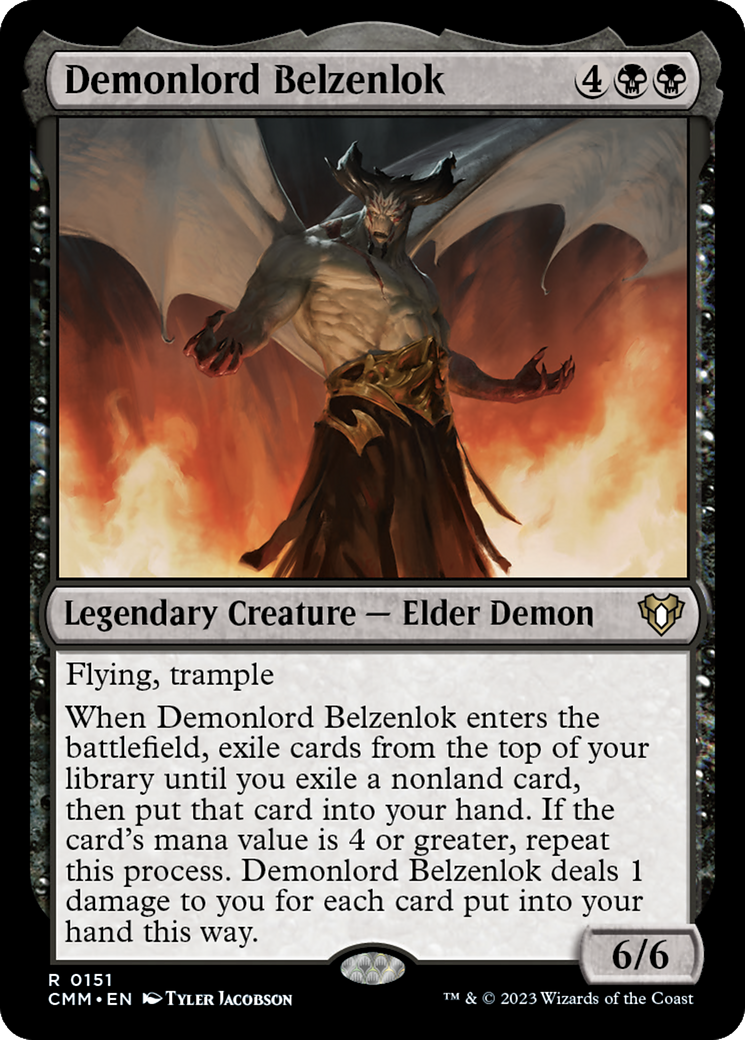 Magic: The Gathering - Demonlord Belzenlok Foil - Commander Masters