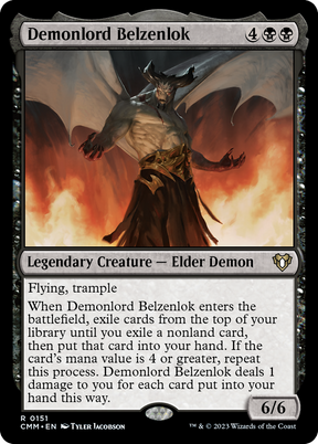 Magic: The Gathering - Demonlord Belzenlok Foil - Commander Masters