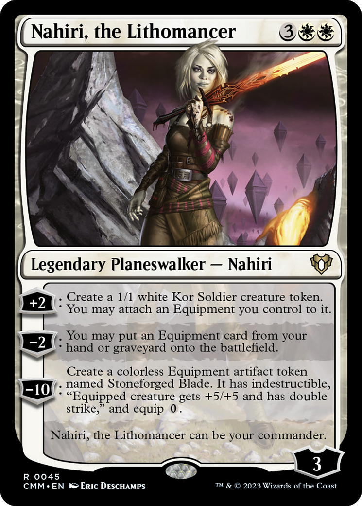 Magic: The Gathering - Nahiri, the Lithomancer Foil - Commander Masters