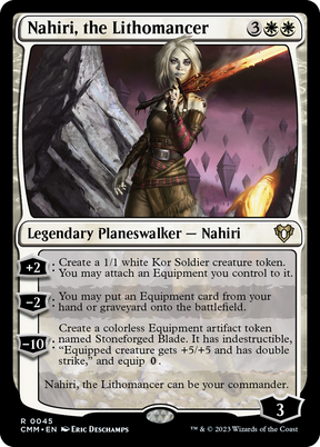 Magic: The Gathering - Nahiri, the Lithomancer Foil - Commander Masters