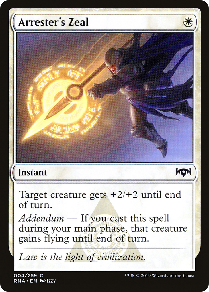 Magic: The Gathering - Arrester's Zeal Foil - Ravnica Allegiance