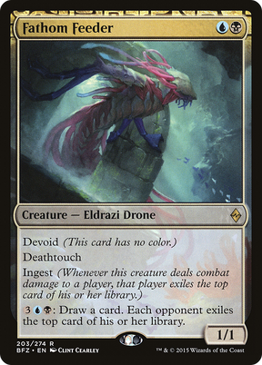 Magic: The Gathering - Fathom Feeder Foil - Battle for Zendikar