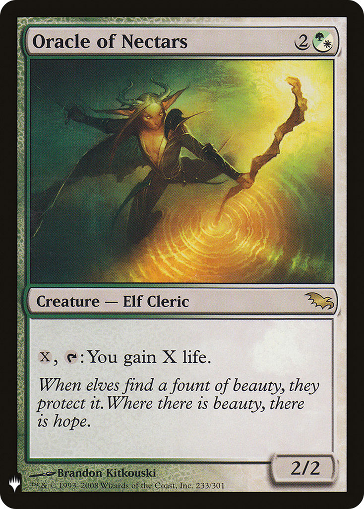Magic: The Gathering - Oracle of Nectars - The List