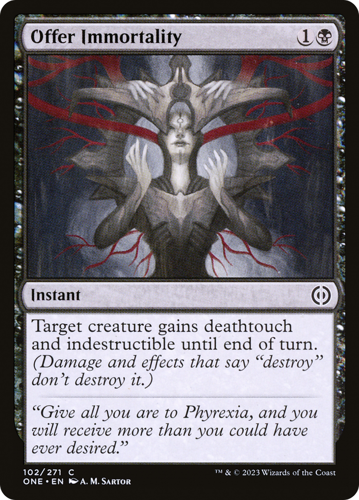 Magic: The Gathering - Offer Immortality - Phyrexia: All Will Be One