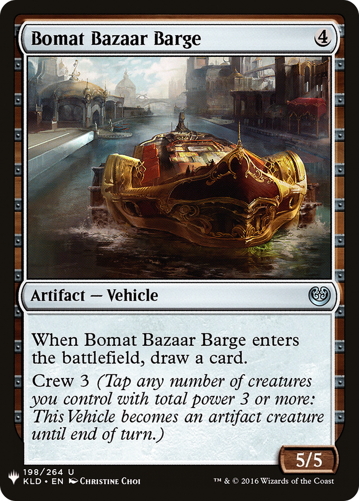 Magic: The Gathering - Bomat Bazaar Barge - The List