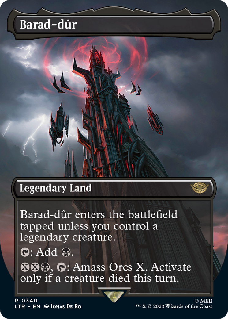 Magic: The Gathering - Barad-dûr Foil - The Lord of the Rings: Tales of Middle-earth