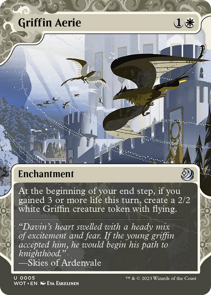 Magic: The Gathering - Griffin Aerie Foil - Wilds of Eldraine: Enchanting Tales
