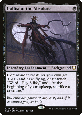 Magic: The Gathering - Cultist of the Absolute - Commander Legends: Battle for Baldur's Gate